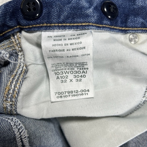 Wrangler Riggs Workwear Double Knee Carpenter Denim Jeans Blue Mens Size 32x32 - Picture 5 of 8